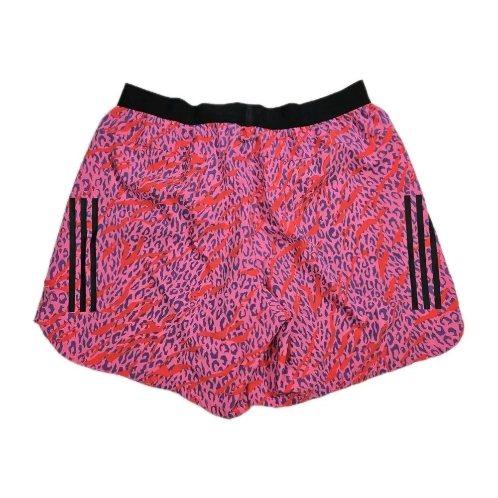 Mens Adidas Aeroready Cody Rigsby HIIT Shorts Animal Print 2 In 1 2XL 36x7 Pink